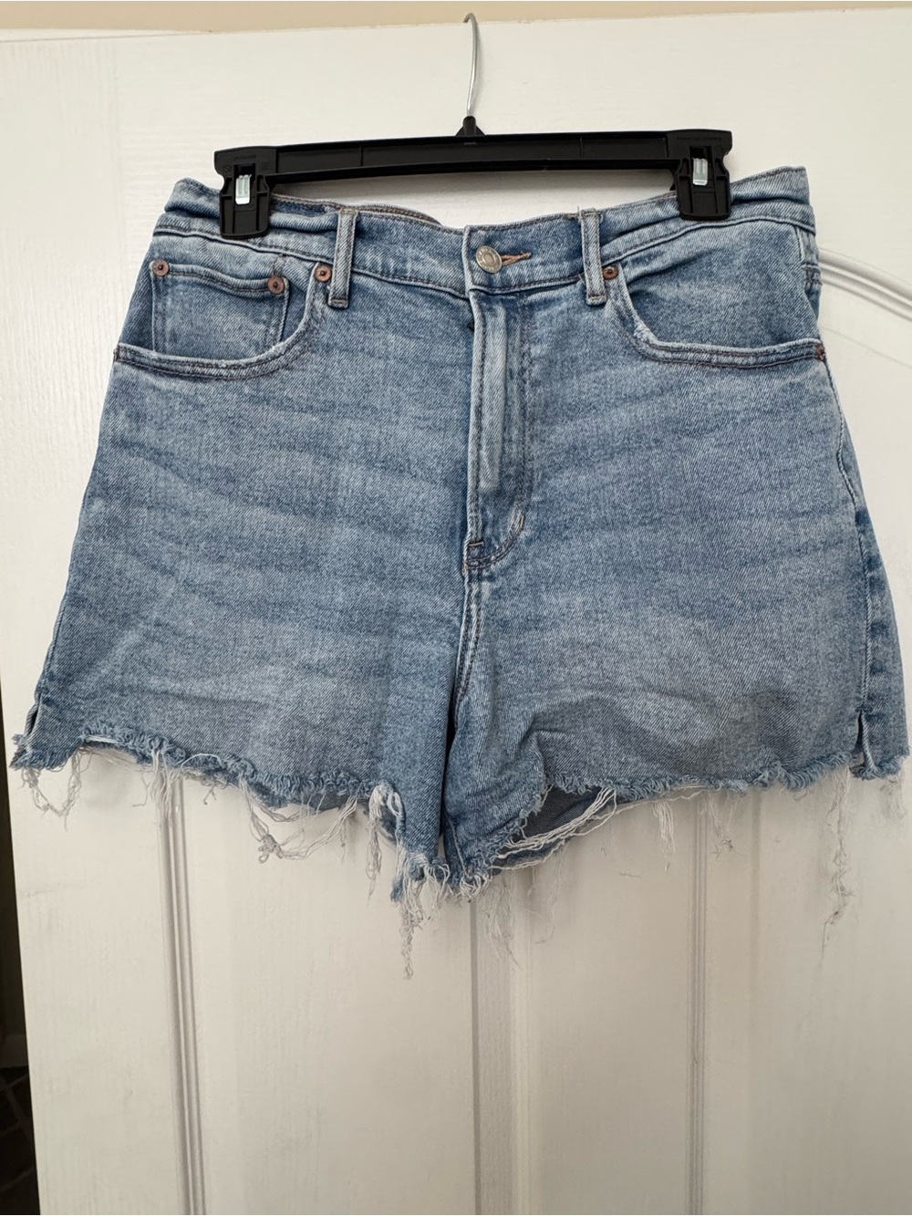 Denim Cutoff Shorts - Light Blue Women’s Shorts